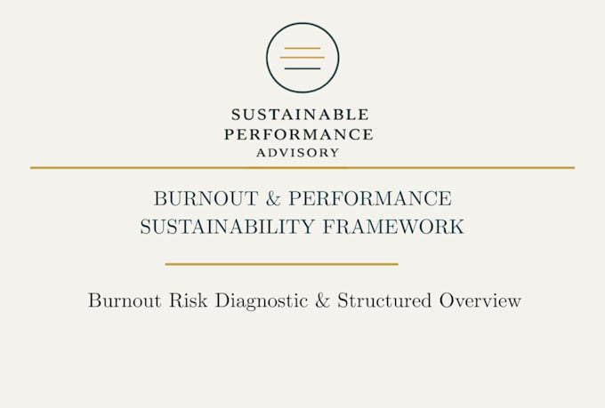 deliver an executive burnout pressure check report